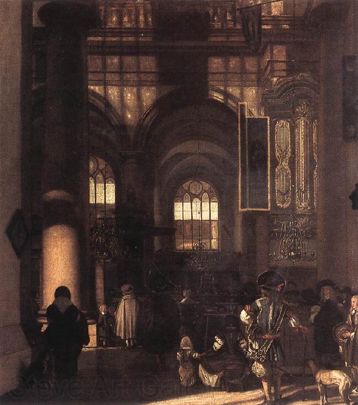 WITTE, Emanuel de Interior of a Church Germany oil painting art